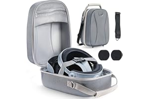 Acemall Bolso Portátil para Meta Quest 3, 3D EVA Estuche para Oculus Quest 2/Pico 4, Quest 2 Estuche de Transporte con Correa