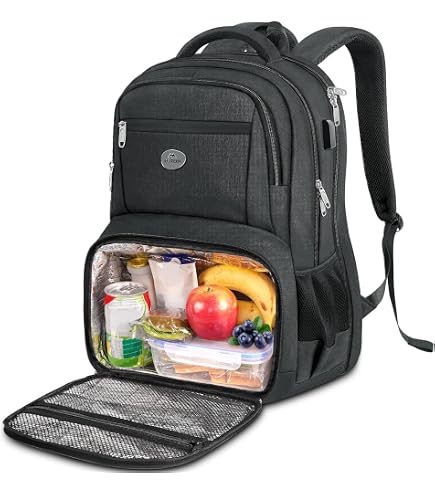Zaino Termico Per Picnic HEKERS, Scomparto Isolato E Portabottiglie, Capienza Per 4 Persone, Tessuto Oxford Impermeabile