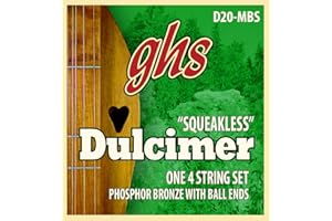GHS STRINGS GHS D20-MBS - Dulcimer String Set, D-Mixolydian Tuning, Ball End, Squeakless