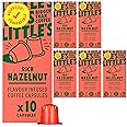 Little's Rich Hazelnut Flavour Nespresso Compatible Coffee Capsules, 10 x 6 pack (60 Capsules) - Nespresso Compatible Coffee Pods - Vegan Friendly, Low Calories, No Added Sugar