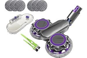 Italdos Spazzola motorizzata lavante scopa elettrica compatibile per Dyson V7 V8 V10 V11 Aspir Lucidatura Lavaggio a secco e bagnato per pavimento in marmo Parquet compreso panno in microfibra e