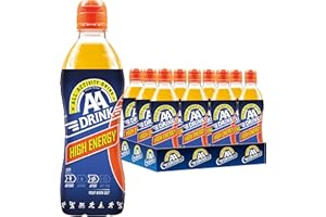 AA Drink High Energy 12 x 50 cl - Powerful Hypertonic Sports Drink for Intensive Workouts, with Special Formula for Quick Recovery, 12 Disposable Bottles of 500 ml