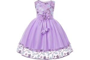 Cichic Girls' Party Dress 2-10 Years Flower Wedding Dress Elegant Formal Dress