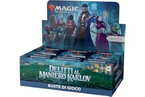 WIZARDS OF THE COAST Confezione di buste di gioco di Magic: The Gathering Delitti al Maniero Karlov - 36 buste (504 carte di Magic) (versione italiana)