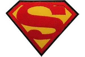 ELLU Superman Patch Iron/Sew On Embroidered Badge Logo Emblem Symbol Film Movie Toy