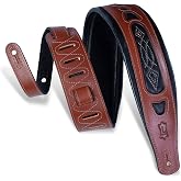 Levy's Leathers PM31-BLK 2,5 in&ccedil; K&ouml;p&uuml;k Pedli Deri Kayış