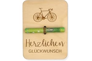 ZUKLA® kleine Verpackung für Geldgeschenke 12 x 9 cm - Fahrrad Geschenk - Geldgeschenk Verpackung Holz - Eine Originelle Idee, Geld zu Verschenken - Geschenkgutschein Geburtstag für Radfahrer