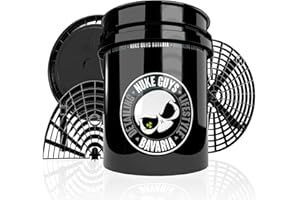 ‎NUKE GUYS Nuke Guys Auto Wasch Eimer Set, Nuke Bucket 5 US Gallonen (ca.20 Liter), Nuke Grit Made by GritGuard USA, Magic Bucket Klickdeckel, Nuke Board Washboard Made by GritGuard