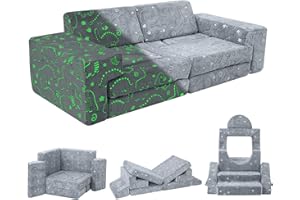 ‎MEMORECOOL MeMoreCool Kindersofa aus Schaumstoff, Multifunktionales Sitz- und Relaxmöbel für Kinderzimmer, Ideal für Jungen und Mädchen
