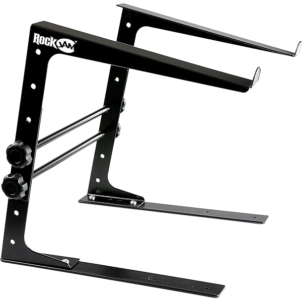 VEVOR DJ-tafel, draagbare laptopstandaard, DJ-controller, DJ-standaard, verstelbare hoogte, toetsenbordstandaard met dubbele X-klaptafel, DJ-standaard 820-1095 x 465 mm, Zwart, modern