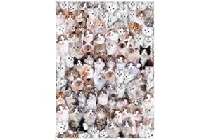 EACHHAHA 1000 Pieces Jigsaw Puzzle for Adults,cat puzzles for adults,Suitable gifts for cat lovers(Cat world)