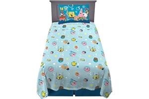 Franco Biancheria da letto per bambini in microfibra super morbida, set di 3 pezzi per letto matrimoniale, spugna Spongebob on the Run, NA2998