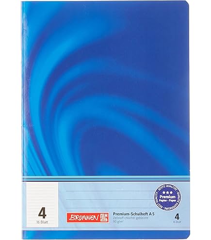 Quaderno Vocaboli Brunnen A4 32 Fogli - 3 Colonne Rigatura 54 | Per Scuola E Studio - Foto 2