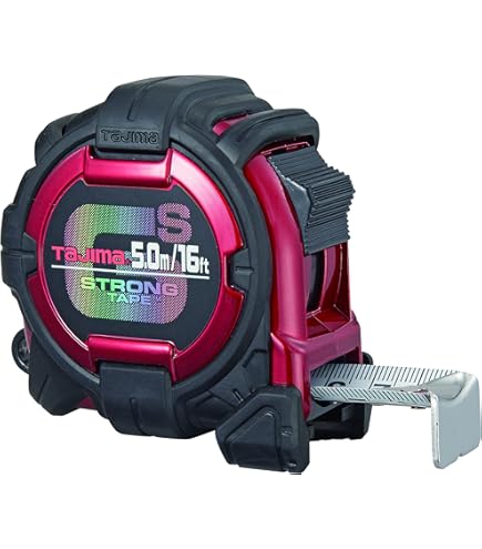 Tajima Bandmaß 7 Meter - H5P70MY Mit 25mm Bandbreite Und Stoßgedämpftem Rückzug