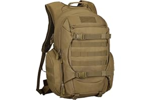 YuanWen 50L Tactical Backpack, Military Rucksack with MOLLE System, Water-Resistant Hiking Backpack for Outdoor Trekking Cycling Travel & Camping, 17‘’ Laptop Compartment Hydration Compatible