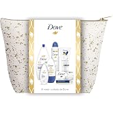 Dove Women's Toiletry Bag Gift Set with Toiletry Bag, White