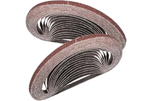 STEBRUAM Nastri Abrasivi 9 x 533 mm,30PCS 40 grana Levigatrice a Nastro