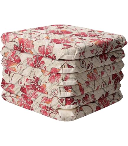 6 Cuscini Coprisedia Con Alette - Jacquard Etnico - Cotone E Poliestere - Made In Italy - Foto 5