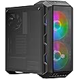 Cooler Master MasterCase H500 ARGB Airflow ATX Mid-Tower with Mesh & Transparent Front Panel Option, Dual 200mm ARGB Fans, Te