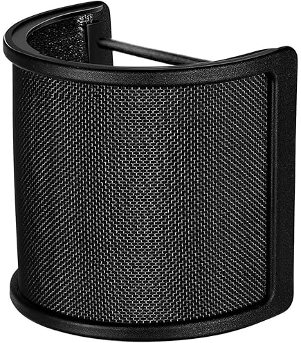 Micfuns voorruit F3 pop fliter voor microfoon (zwart