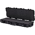 AR BRAND EST. 2021 Black Large All-Weather Precision Hard Rifle Case Waterproof Ultra Protective Gun Case with Intensive Foam Gun Case Hunting Case