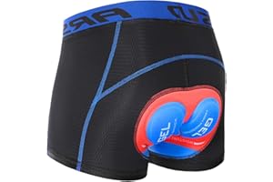 Lixada Cyclisme Shorts Sweatshirt, Montagne Cyclisme Shorts Absorbants Rapide Drying Padded 5D Gel Rembourré VTT sous-Vêtements de Vélo Shorts pour Hommes