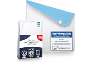 Blumtal® Inkontinenzunterlage waschbar 75x90 cm - Betteinlage für Babys - OEKO-TEX zertifizierte Inkontinenz Bettunterlage für Babys - Bettunterlage wasserdicht - Inkontinenzauflage 75x90 cm - 1er Set