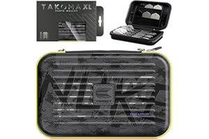Target Darts Luke Littler Ghost Series XL Takoma Wallet – Darts Case, Black/White Storage Cases, “The Nuke” Zipper Dart Holder, Professional Accessories – Holds 6 Fully Assembled Darts