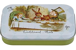 NEW ENGLISH TEAS Alice in Wonderland Sugar Free Mints Tin (35g, 1.2oz)