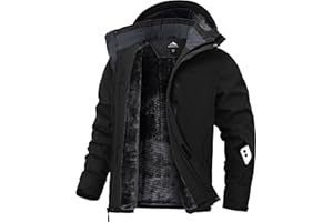 Zoofly Winterjacke für Herren Skijacke Warm Wasserdicht Outdoor jacken Männer Winddicht Snowboardjacke mit Abnehmbarer Kapuze
