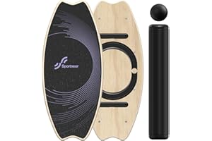 Sportneer Balance Board indoor board skateboard, indoor surfboard trick board and balance board for children and adults
