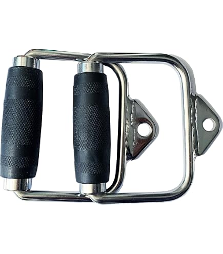Chaîne De Traction Pour Barre De Musculation – Accessoire De Poulie, Poignées De Gym, Extension – En Fer, 23x58cm – Pour Triceps, Dos, Biceps