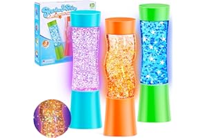 NYOBABE Sensory Toys for Autism & ADHD,3 Pack Light-Up Sensory Tubes,Sensory Lights Fidget Toy for Stress & Anxiety Relief,Autism Sensory Equipment Special Needs Developmental Toys for Kids & Adults