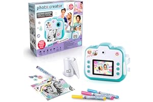 Canal Toys Photo Creator Instant Camera – Digital Camera for Kids with Built-In Printer, 4GB Storage, 250+ Instant Prints, Rechargeable Battery – Fun Photo & Craft Gift for Creative Kids