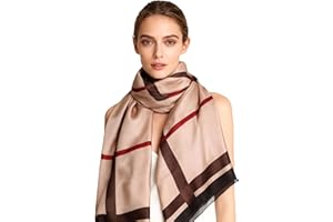 LEISOFTER Sciarpa 100% Seta per Donna Colore sfumato, Scialle di eleganti ed Moda Dona alla signora un regalo molto buono