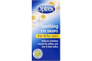 6 x Optrex Soothing Eye Drops for Itchy Eyes 10ml