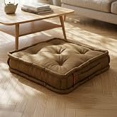 XPERMATE Bisk&uuml;vi Minder Petek &Ouml;n&uuml; Palet &Uuml;st&uuml; Minderi Fransız Minder Bank ve Bah&ccedil;e Minderi 55x55x14 cm (Kahve)