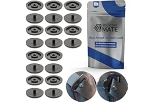 YOUR DAY MATE Bouton de ceinture de sécurité, 10 paires, plastique dur, noir, pour beaucoup de ceintures de voiture, ceinture de sécurité avec sécurité de retour, rivets de ceinture de sécurité
