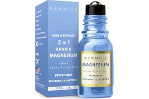 Migraine Roll-On Stick Headache Magnesium Arnica Montana Oil Peppermint Eucalyptus Lavender Spearmint Essential Oil Roller Br
