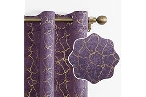 Ystyle Tende Per Interni In Velluto 2 Pezzi, 140x260cm, Tende Oscuranti Termiche Isolanti, Anti-Rumore, con Anelli, Tenda Moderna per Camera da Letto e Soggiorno, Viola Chiaro