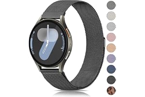 Vancle Armband für Samsung Galaxy Watch 7 Armband 40mm 44mm Damen Herren,Metall Mesh Edelstahl Ersatzarmband 20mm Uhrenarmband für Samsung Galaxy Watch FE 40mm(Schwarz)