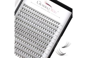 Glowing Win Faux Cils Individuel Naturel Extension Cils Bouquet 0.07D Curl 8-15mm 228 PCS 20D Cluster Lashes Faux Cils Volume Russe DIY Individual Cluster Lash Extension de Cils Professionnel