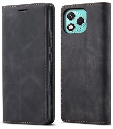 Étui Portefeuille Cuir Véritable Pour Honor 400 Lite - Protection RFID, Support Intégré, Fermeture Magnétique