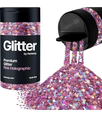 Hemway Lila Glitzer Feinstaub (130g) – Metallisch Schimmernd Für Epoxidharz, Nägel, Haar & Party-Deko, Vegan