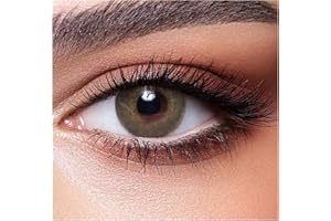 MYSA LENS MYSALENS® Lentilles De Contact De Couleur Bellalens Silky Green Couleur Naturelle très haute opacité Kit De Rangement Boitier Pince et applicateur Offert 12 Mois sans correction