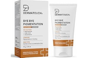 DERMATOUCH Bye Bye Pigmentation Face Wash Anti Pigmentation Face Wash for Women/Men with Niacinamide, Kojic Acid & Glutathione - 30G