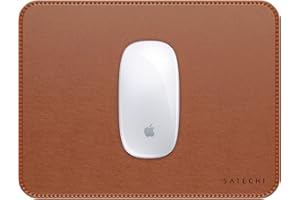 ‎SATECHI SATECHI Podkładka Pod Mysz 25 X 19 cm, Podkładka Pod Mysz Do Biura I Domu, Stylowa, Dwustronna I Odporna na Zarysowania, Materiał Premium (PU – Brązowa