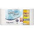 Soft N Cool Strong & Premium Quality, Sterilized Embossed Maxi Roll Twin Pack, 600 Meter, 2 Roll