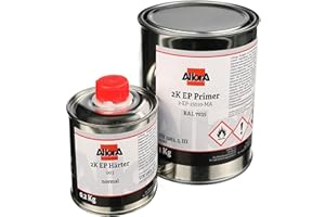 AllorA - 2K EP Primer inkl. Härter – Epoxid Grundierung (Lichtgrau RAL 7035) Korrosionsschutz & sehr gute Haftung auf Zink, Stahl, Aluminium & NE-Metallen – ideale für UPOL Raptor/Mipa Protector