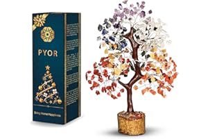 PYOR Seven Chakra Tree, Crystal Tree Of Life, Spiritual Gifts, Gemstone Tree, Crystal Tree For Positive Energy, Good Luck Gifts, Gemstones And Crystals, Chakra Decor, Reiki Decor, Gem Tree, Money Tree
